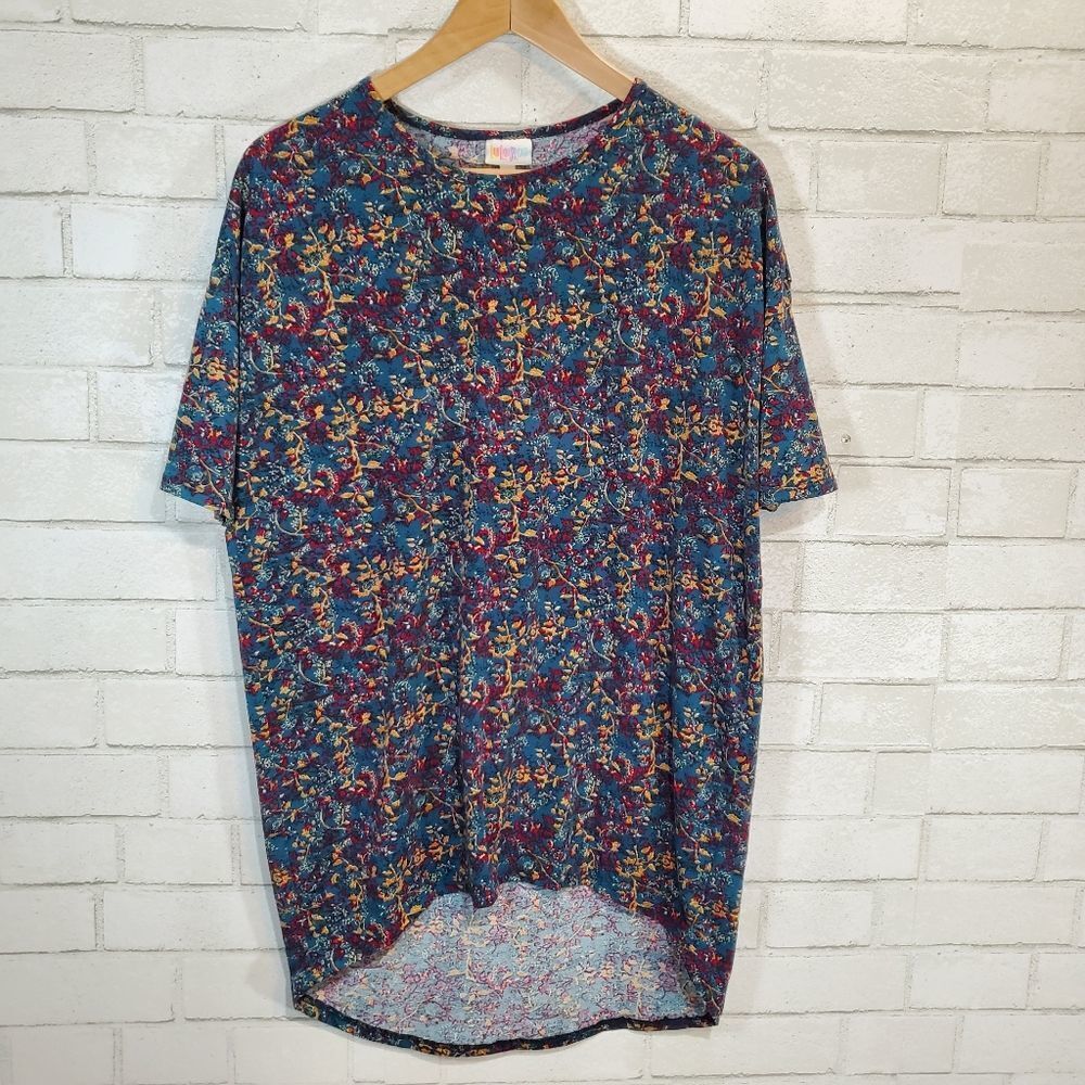 LuLaRoe short‎ sleeve floral tee